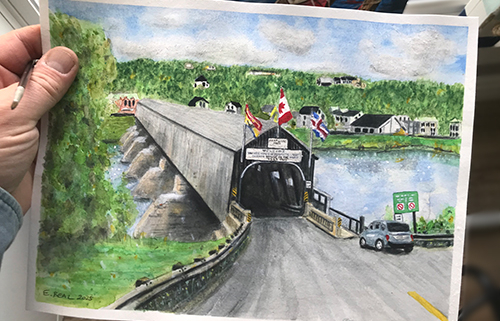 Hartland Bridge Painting -Eric Beal